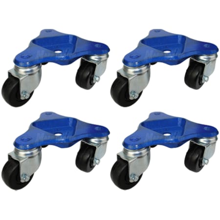 Mapp Caster Heavy Duty Tri-Wheel Dollies with 3 Wheels - 3,360 Lbs Cap., PK4 56403OH-4